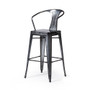 Bastille Counter Stool Dark Gun Metal