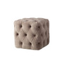 Grace Tufted Ottoman in Taupe