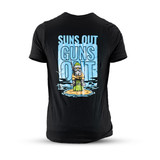 Suns Out, Guns Out T-Shirt Black back