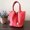 HERMES Picotin Lock 22 Rose Jaipur GHW D/ 2019