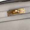 HERMES Kelly Cut Pochette Gris Asphalte Swift GHW