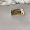 HERMES Kelly Cut Pochette Gris Asphalte Swift GHW