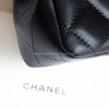 CHANEL 21C Black Lambskin Mini Flap Bag Light Gold Hw