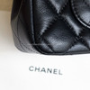 CHANEL 21C Black Lambskin Mini Flap Bag Light Gold Hw