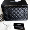CHANEL 21C Black Lambskin Mini Flap Bag Light Gold Hw