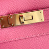 HERMES Kelly 28 Sellier Rose Azalee Epsom GHW *New