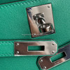 HERMES Kelly Cut Pochette Vert Vertigo Swift PHW