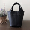 HERMES Picotin Lock 18 Noir Clemence PHW Z *New