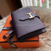 HERMES Bearn Mini Wallet Raisin Epsom GHW *New