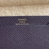 HERMES Bearn Mini Wallet Raisin Epsom GHW *New