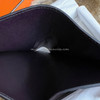 HERMES Aubergine Matte Alligator Bearn Compact Wallet GHW