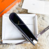 HERMES Aubergine Matte Alligator Bearn Compact Wallet GHW