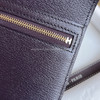 HERMES Aubergine Matte Alligator Bearn Compact Wallet GHW