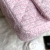 CHANEL 21S Pink Tweed Rectangle Mini LGHW *New
