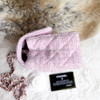 CHANEL 21S Pink Tweed Rectangle Mini LGHW *New