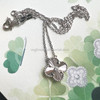 VAN CLEEF & ARPELS 2020 Holiday Pendant Guilloche 18K WG & Diamond