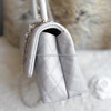 CHANEL 19P Small (Mini) Lt Grey Coco Handle Lt Gold Hw *New