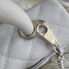 CHANEL 19P Small (Mini) Lt Grey Coco Handle Lt Gold Hw *New