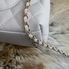CHANEL 19P Small (Mini) Lt Grey Coco Handle Lt Gold Hw *New