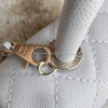 CHANEL 19P Small (Mini) Lt Grey Coco Handle Lt Gold Hw *New