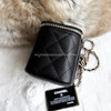 CHANEL Black Caviar Small Vanity Case GHW *New