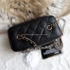 CHANEL Black Caviar Small Vanity Case GHW *New