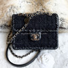 CHANEL 22C Tweed & Braided Calfskin Mini Flap Bag