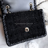 CHANEL 22C Tweed & Braided Calfskin Mini Flap Bag