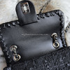 CHANEL 22C Tweed & Braided Calfskin Mini Flap Bag