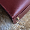 HERMES Kelly 32 Sellier Rouge H Epsom GHW
