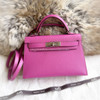 HERMES Mini Kelly II Magnolia Epsom PHW