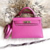 HERMES Mini Kelly II Magnolia Epsom PHW