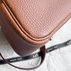 HERMES Mini Lindy Gold Clemence GHW