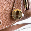 HERMES Mini Lindy Gold Clemence GHW