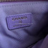 CHANEL 20S Purple Caviar Mini O-Case Pouch *New