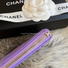 CHANEL 20S Purple Caviar Mini O-Case Pouch *New
