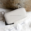 CHANEL 22C ECRU CAVIAR SMALL VANITY CASE LGHW
