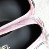 CHANEL 22C Pink Tweed Ballerina Flats 35.5 *New
