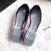 CHANEL 22C Pink Tweed Ballerina Flats 35.5 *New