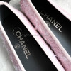 CHANEL 22C Pink Tweed Ballerina Flats 35.5 *New