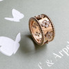 VAN CLEEF & ARPELS Perlée Clovers Ring 18K RG Diamonds 55