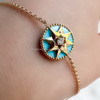 DIOR 2022 Rose des Vents Bracelet Turquoise/ Diamond/ 18K YG *New