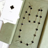 VAN CLEEF & ARPELS 20 Motifs Vintage Alhambra Long Necklace Onyx 18K YG