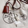 HERMES Herbag Zip 31 Bleu Marine/ Rouge H PHW