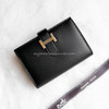 HERMES 2022 Bearn Card Holder Noir GHW *New