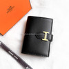 HERMES 2022 Bearn Card Holder Noir GHW *New