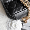 CHANEL Black Aged Calf 2.55 Reissue 225 GHW