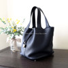 HERMES Picotin Lock 22 Bleu Nuit Clemence PHW