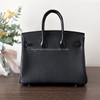 HERMES Birkin 25 Touch Niloticus Crocodile/ Togo Noir RGHW