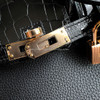 HERMES Birkin 25 Touch Niloticus Crocodile/ Togo Noir RGHW